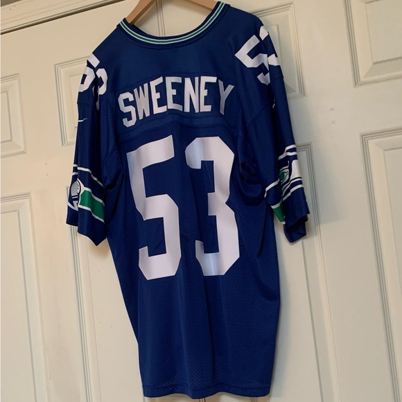 Seattle Seahawks Vintage Jim Sweeney 1990s #53 Jersey - Picture 14 of 14